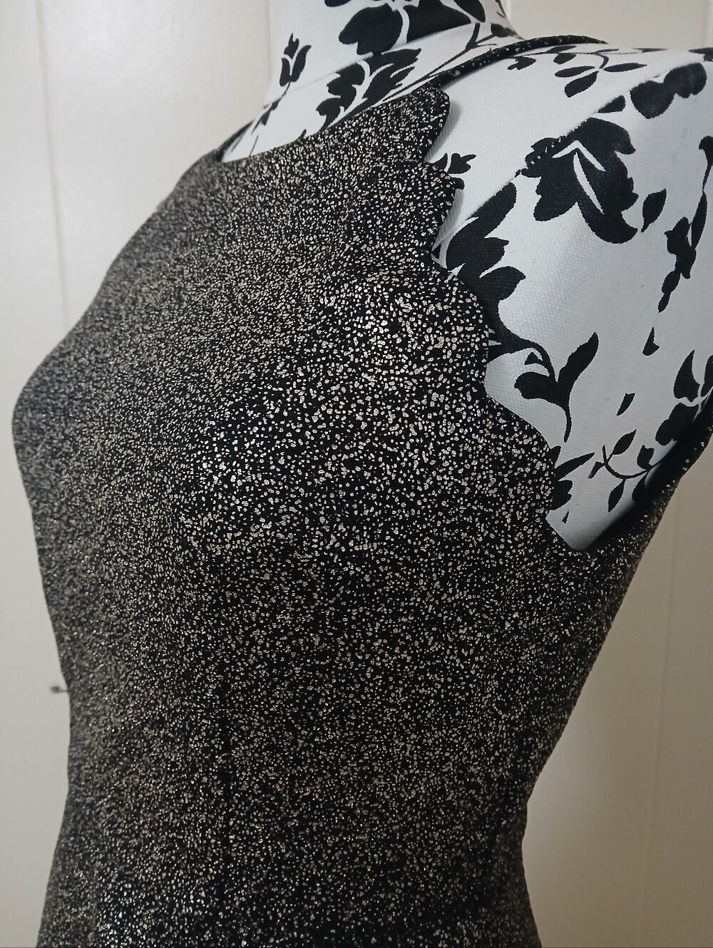 I.N. San Francisco Black Glitter A-Line Mini Dress - Picture 3 of 7